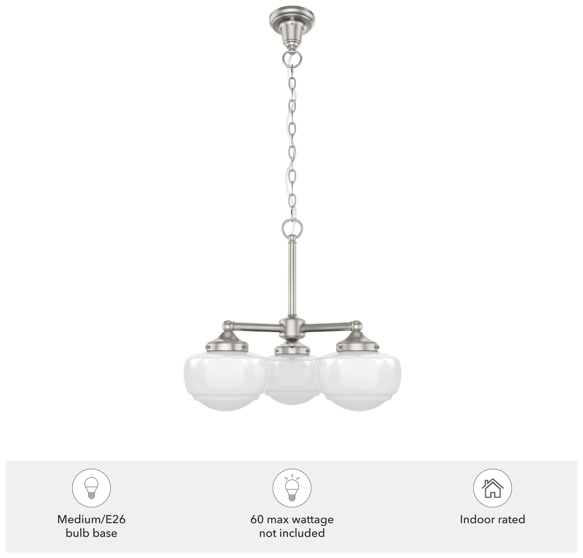 Image 4 Hunter Saddle Creek Brushed Nickel w/ Ca more views