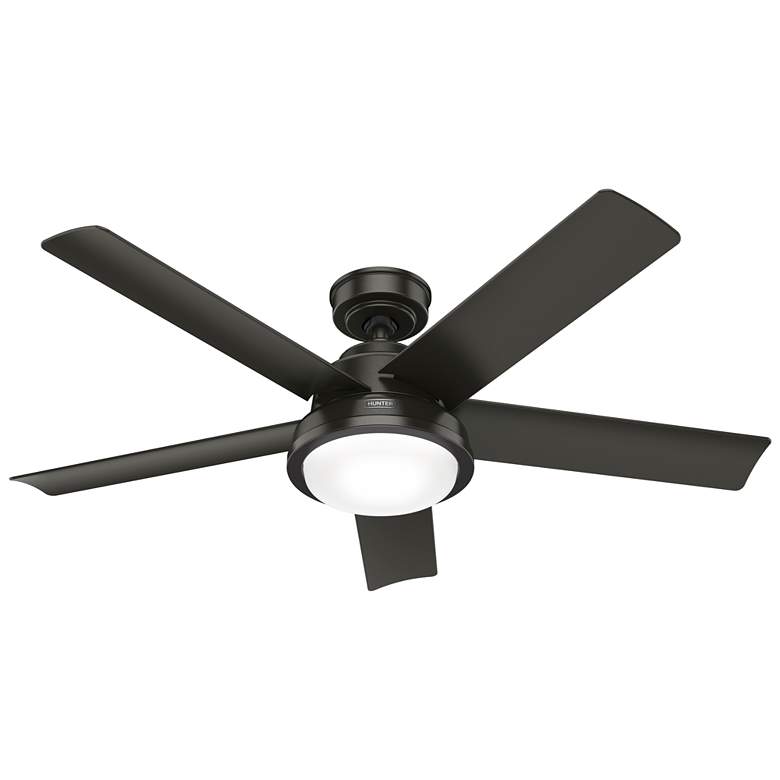 Image 2 Hunter Seawall LED 52 in Noble Bronze WeatherMax Outdoor Fan