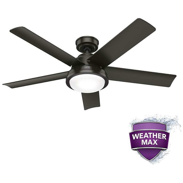 Image 3 Hunter Seawall LED 52 in Noble Bronze WeatherMax Outdoor Fan more views