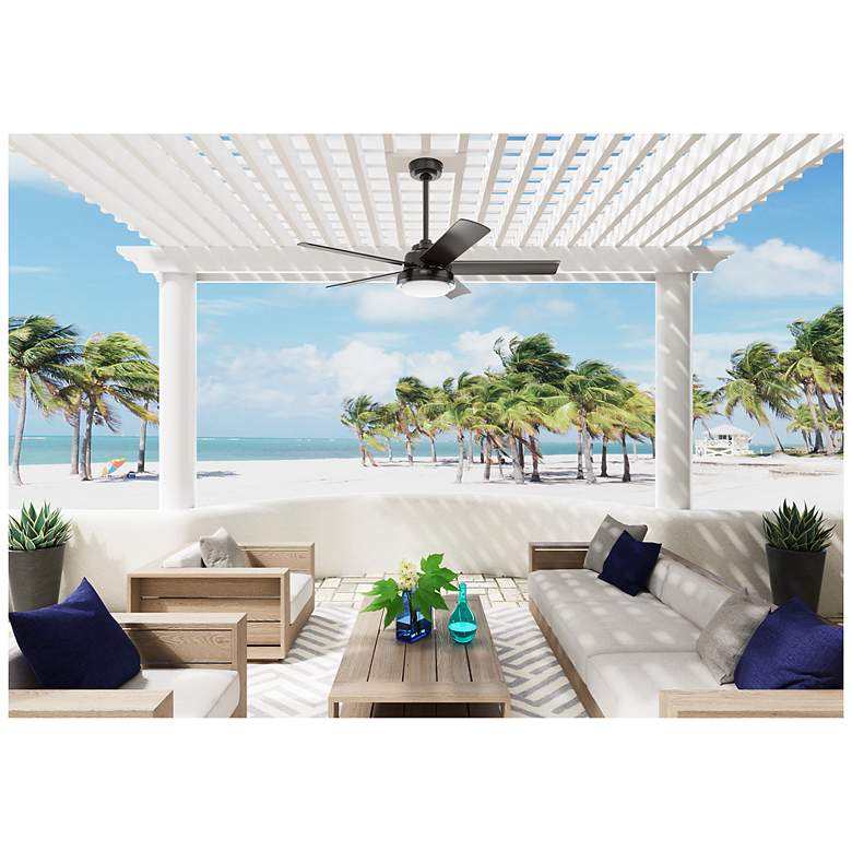 Image 5 Hunter Seawall LED 52 in Noble Bronze WeatherMax Outdoor Fan more views