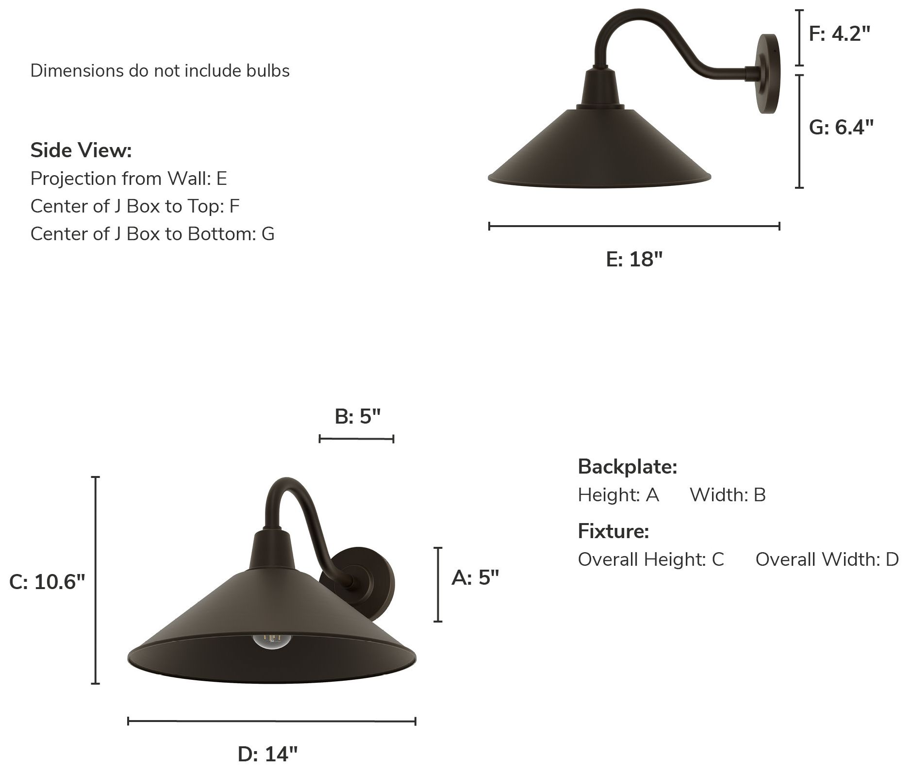 Image 5 Hunter Skyflow Matte Bronze Outdoor WeatherMax Medium Wall Light more views