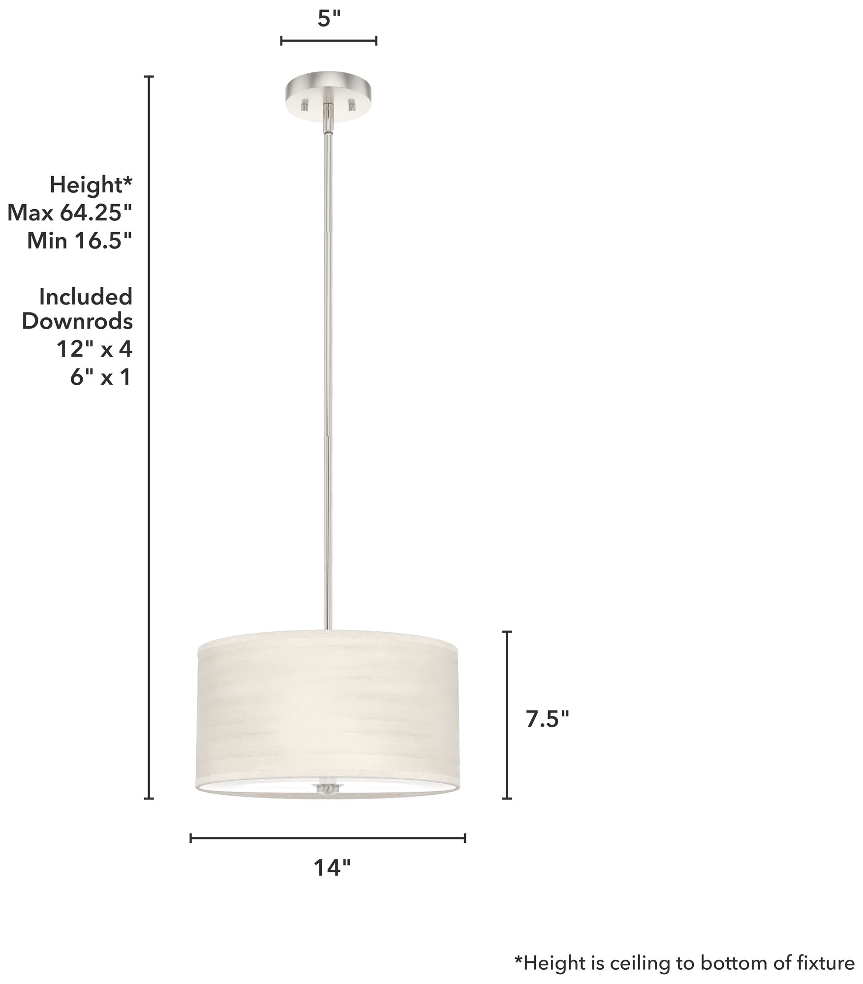 Image 5 Hunter Solhaven Brushed Nickel 2 Light Pendant more views