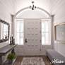 Thumbnail3 of Hunter Southcrest Matte Black 4 Light Flush Mount Ceiling Light Fixture more views