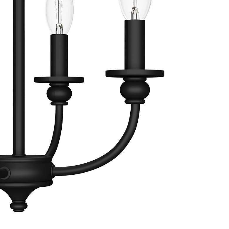 Image 6 Hunter Southcrest Matte Black 4 Light Flush Mount Ceiling Light Fixture more views