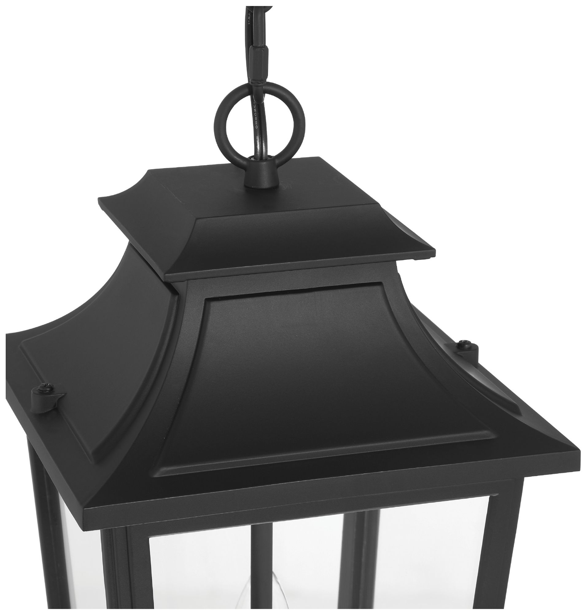 Image 3 Hunter Spring Cove Matte Black Outdoor 3 Light Large 17 Inch Pendant more views
