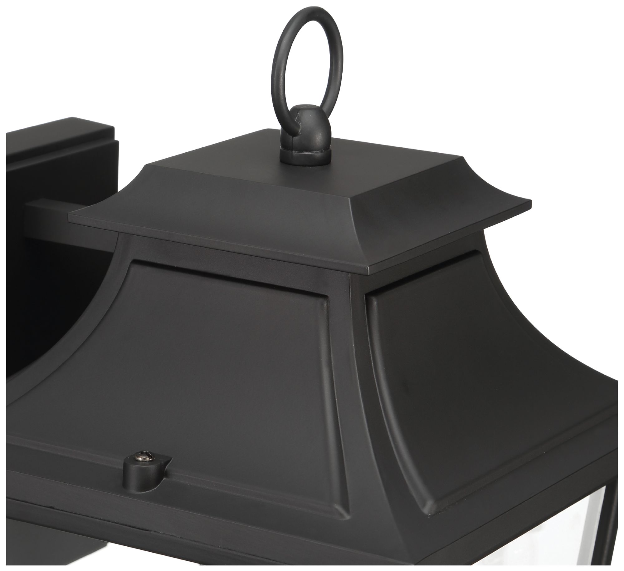 Image 7 Hunter Spring Cove Matte Black Outdoor 3 Light Large 17 Inch Wall Light more views