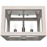 1_Hunter Squire Manor Chrome and Distressed White 4 Light Flush Mount
