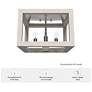 3_Hunter Squire Manor Chrome and Distressed White 4 Light Flush Mount more views