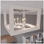 5_Hunter Squire Manor Chrome and Distressed White 4 Light Flush Mount more views