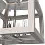 6_Hunter Squire Manor Chrome and Distressed White 4 Light Flush Mount more views