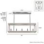 3_Hunter Squire Manor Chrome and Distressed White 5 Light Chandelier more views