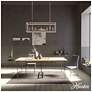 5_Hunter Squire Manor Chrome and Distressed White 5 Light Chandelier more views