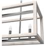 7_Hunter Squire Manor Chrome and Distressed White 5 Light Chandelier more views