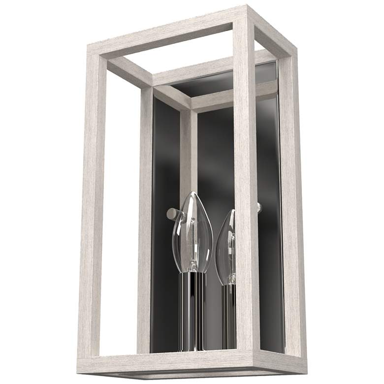Image 2 Hunter Squire Manor Distressed White Sconce