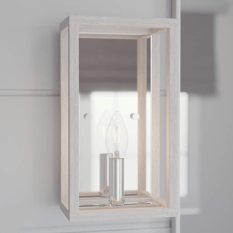 Image 1 Hunter Squire Manor Distressed White Sconce