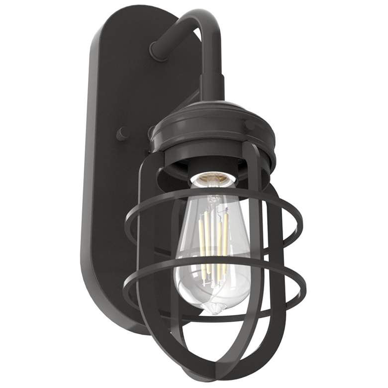 Image 1 Hunter Starklake 1 Light Wall Sconce Noble Bronze