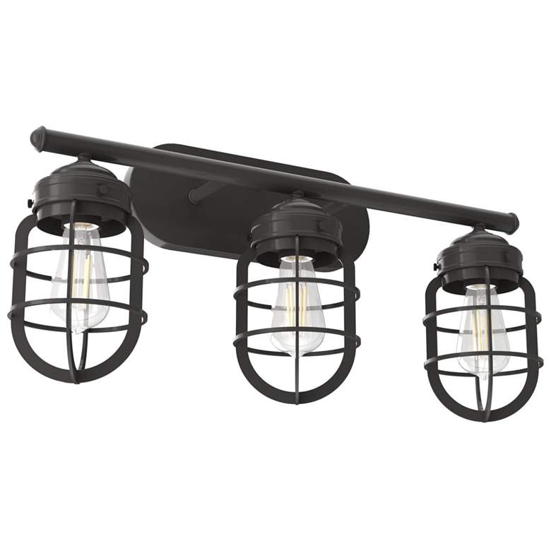 Image 1 Hunter Starklake 3 Light Vanity Noble Bronze