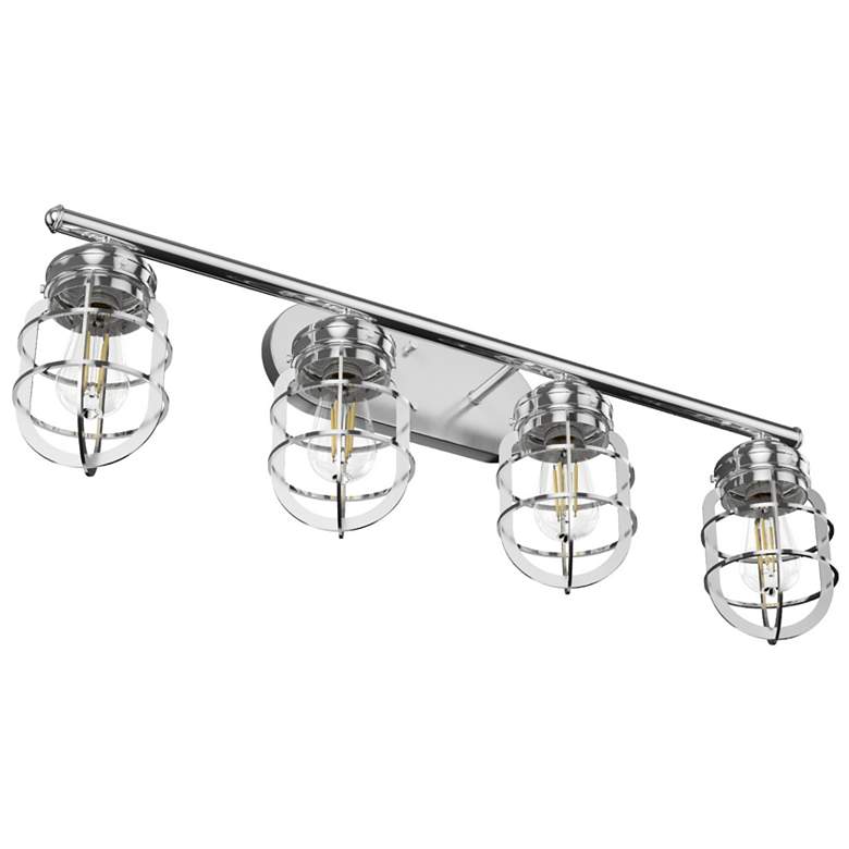 Image 1 Hunter Starklake 4 Light Vanity Brushed Nickel