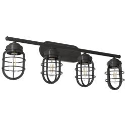 Hunter Starklake 4 Light Vanity Noble Bronze