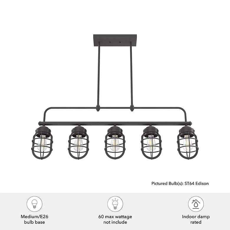 Image 7 Hunter Starklake 5 Light Chandelier Noble Bronze more views