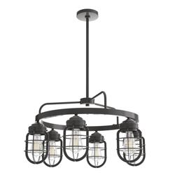 Hunter Starklake Noble Bronze 6 Light Chandelier Ceiling Light Fixture