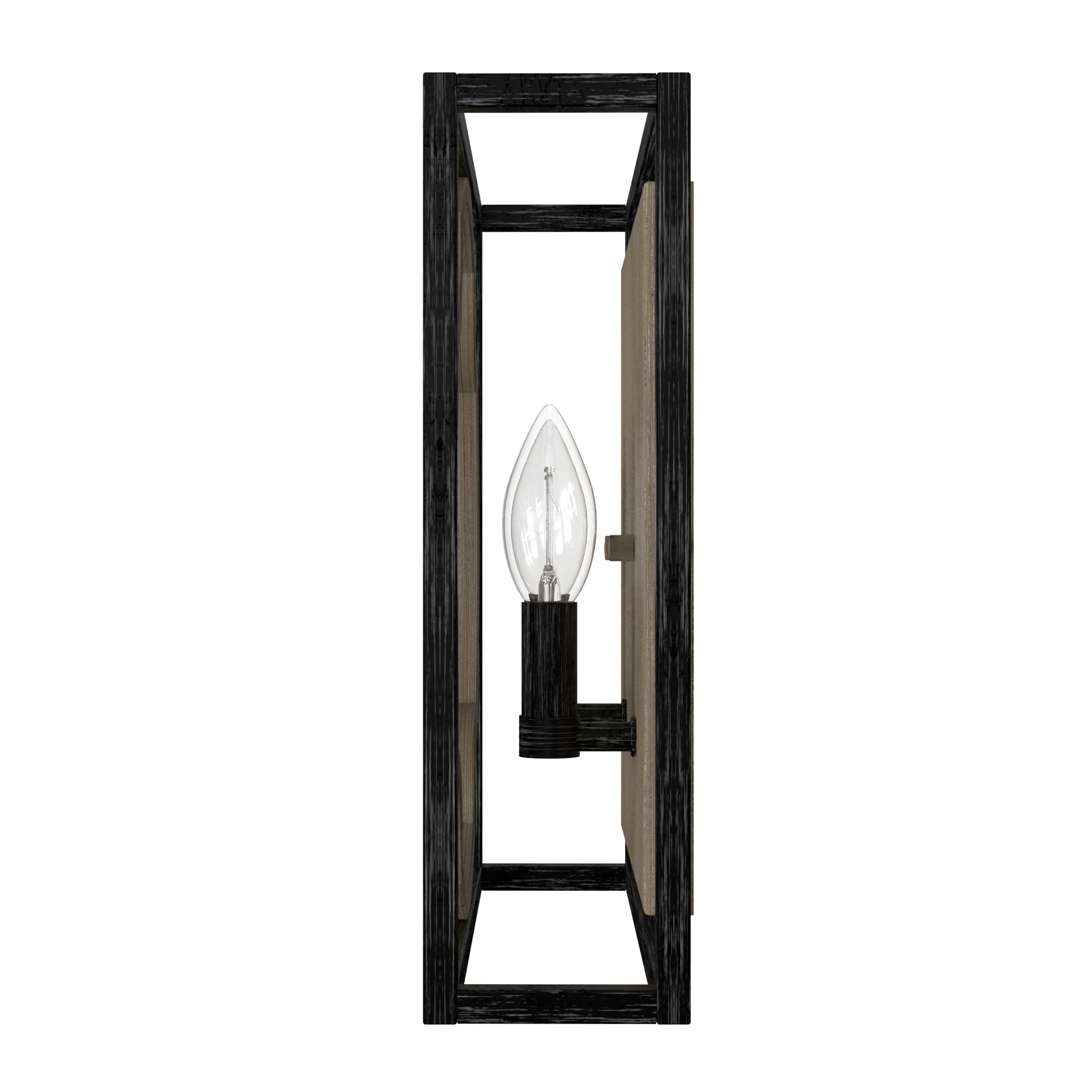 Image 4 Hunter Stone Creek French Oak and Rustic Iron 2 Light Large Sconce more views