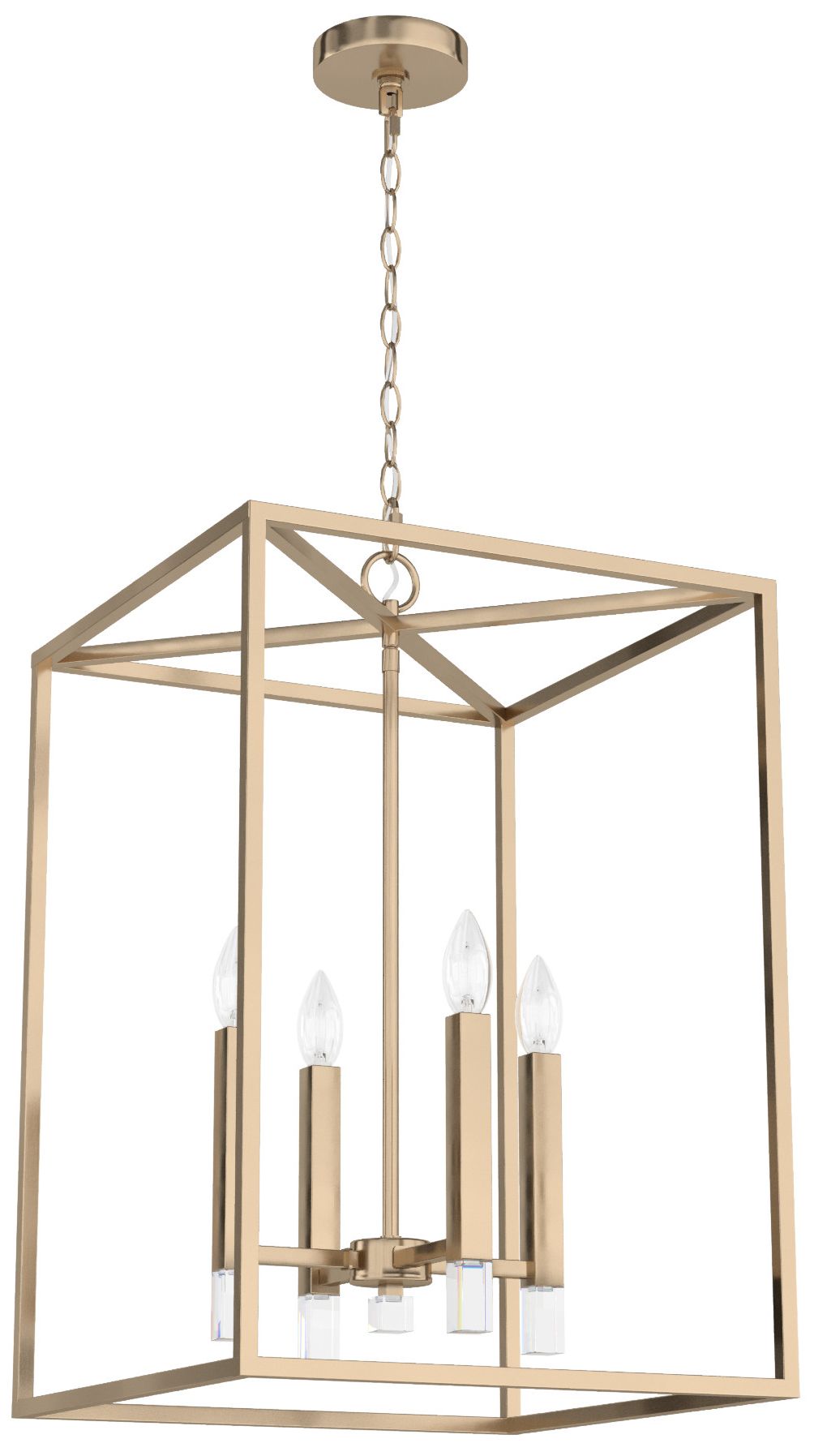 Hunter Sunjai Alturas Gold 4 Light Large Pendant Ceiling Light Fixture