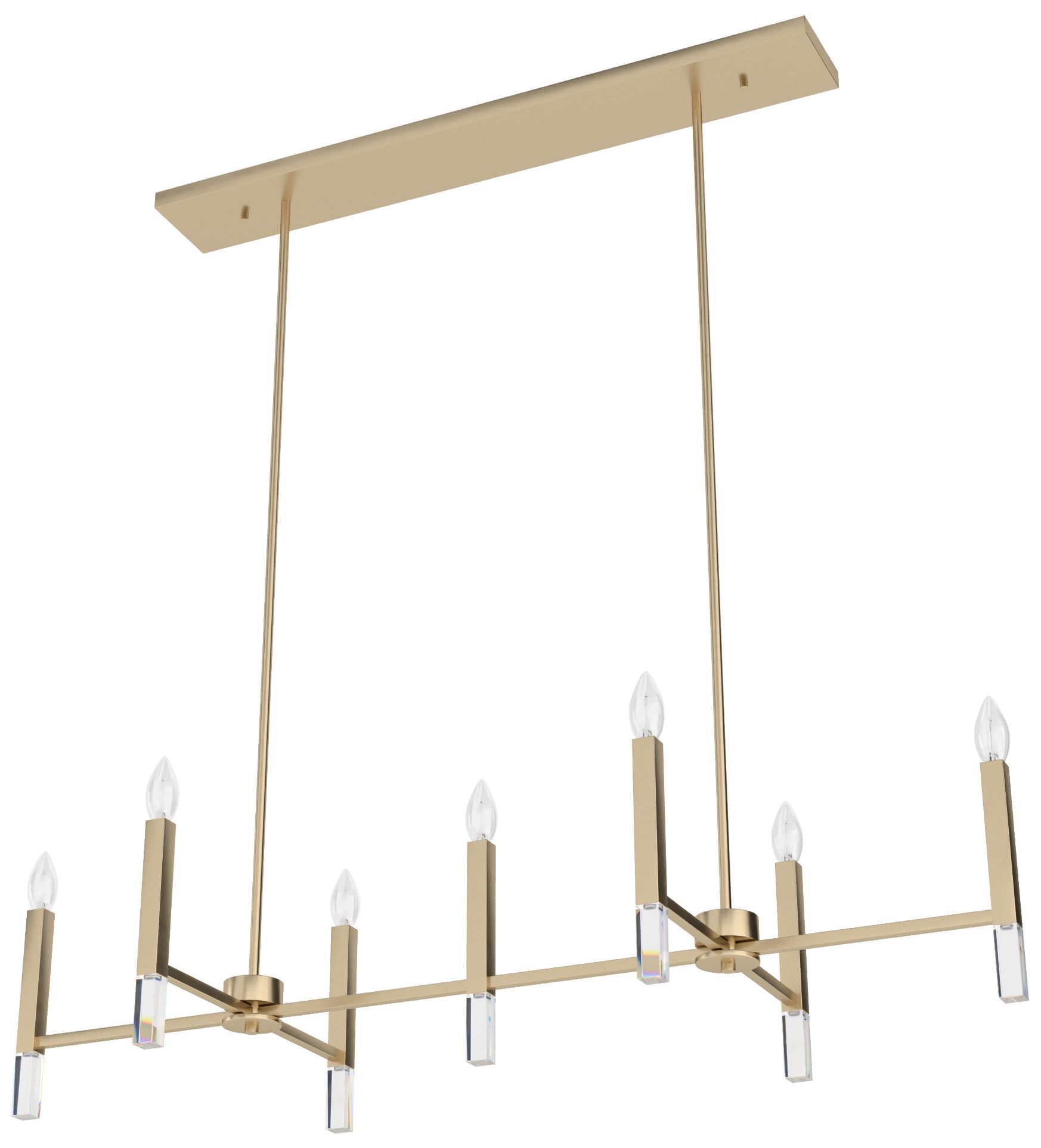 Hunter Sunjai Alturas Gold 7 Light Large Chandelier Ceiling Light Fixture