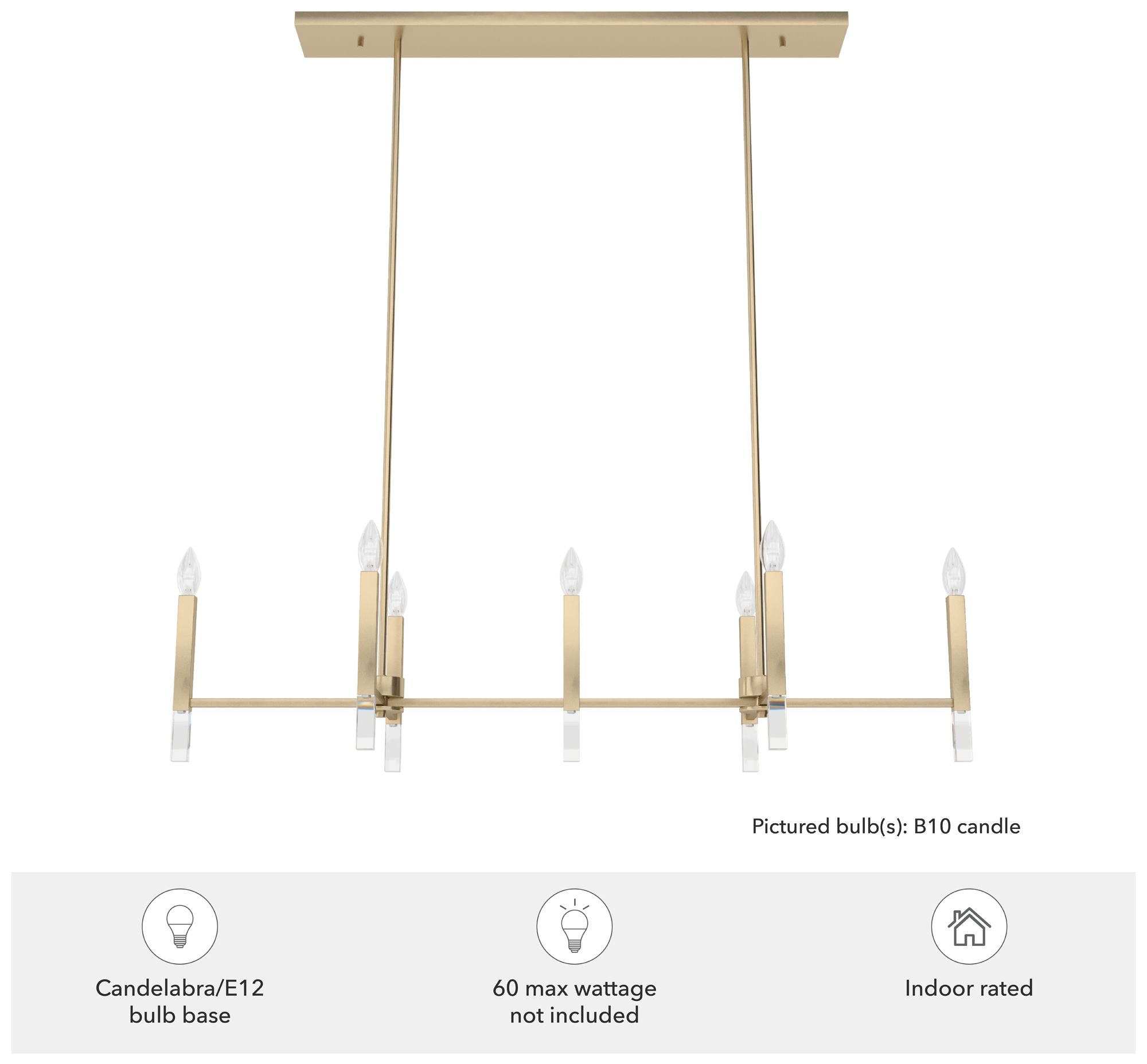 Image 3 Hunter Sunjai Alturas Gold 7 Light Large Chandelier Ceiling Light Fixture more views