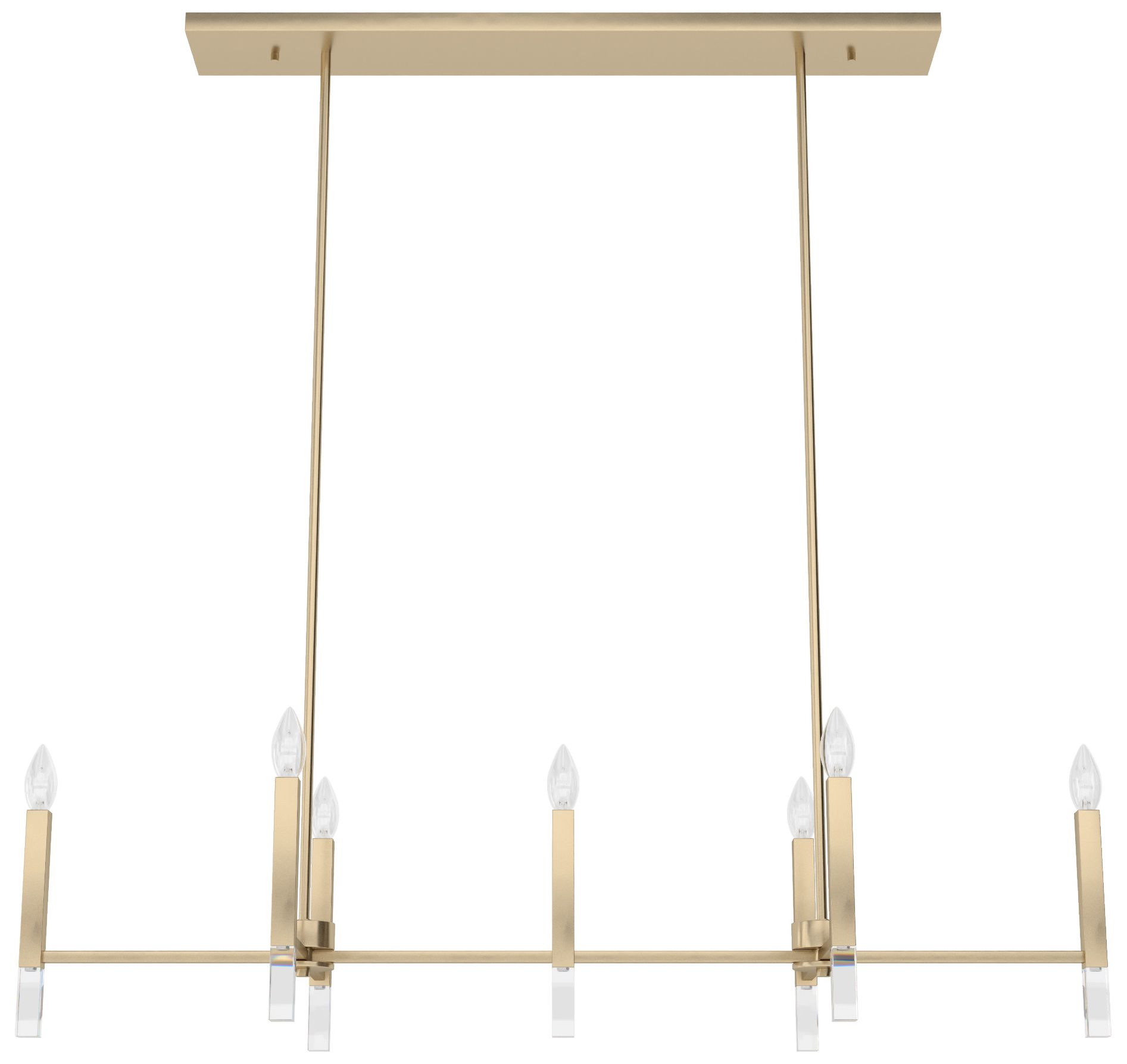 Image 6 Hunter Sunjai Alturas Gold 7 Light Large Chandelier Ceiling Light Fixture more views