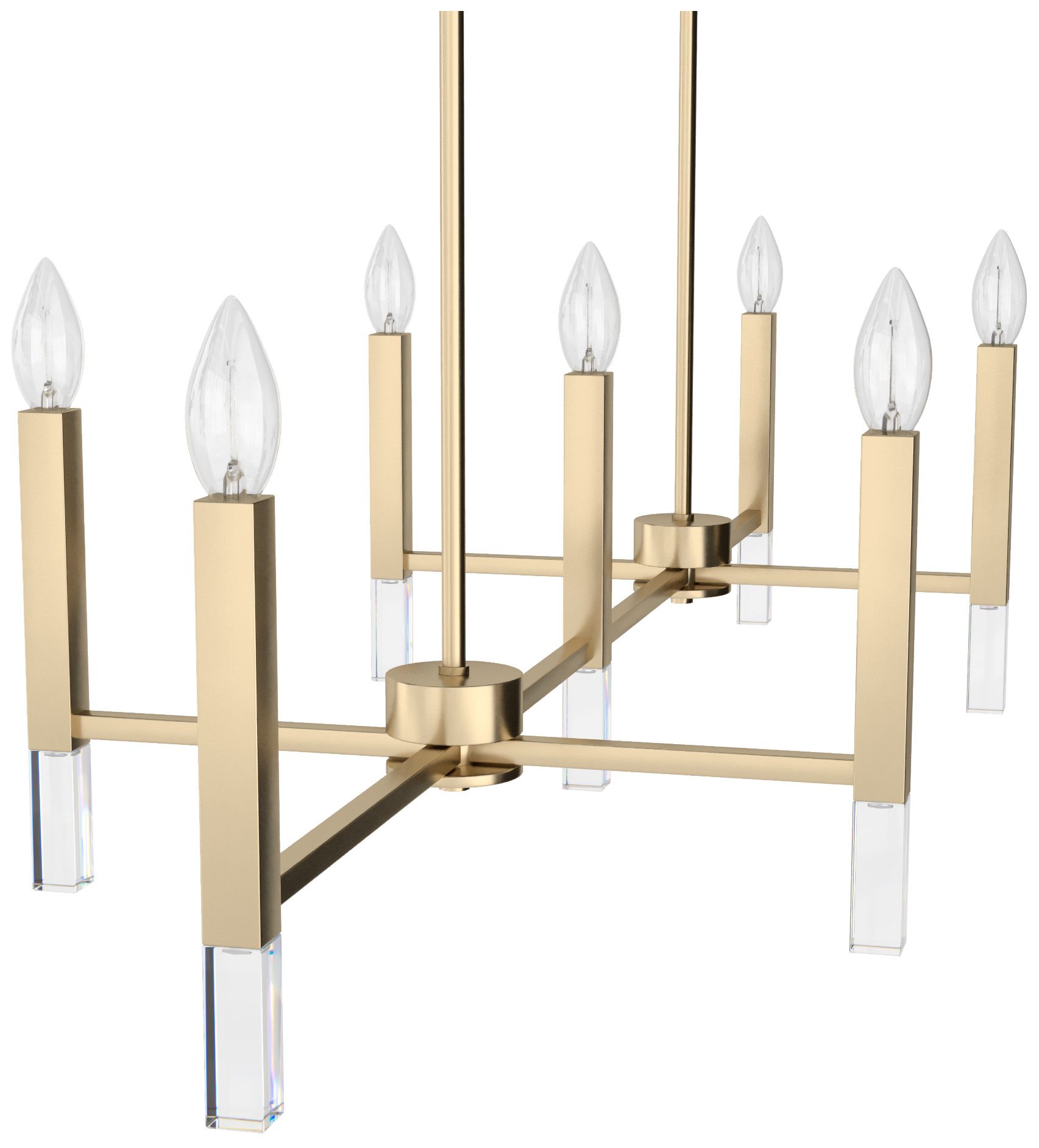 Hunter Sunjai Alturas Gold 7 Light Large Chandelier Ceiling Light Fixture