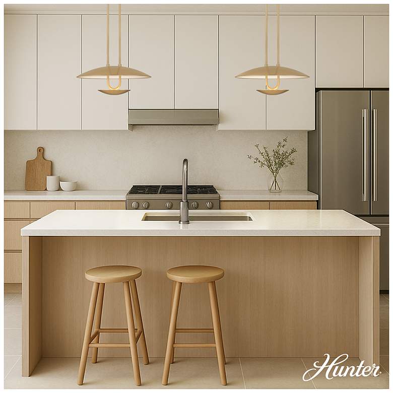 Image 3 Hunter Sunset Ridge Luxe Gold Light Large Pendant Ceiling Light Fixture more views