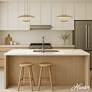 3_Hunter Sunset Ridge Luxe Gold Light Large Pendant Ceiling Light Fixture more views