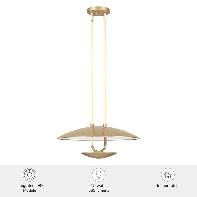 Image 6 Hunter Sunset Ridge Luxe Gold Light Large Pendant Ceiling Light Fixture more views