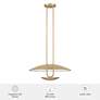 6_Hunter Sunset Ridge Luxe Gold Light Large Pendant Ceiling Light Fixture more views