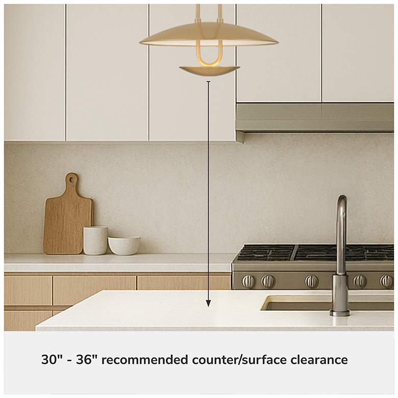 Image 7 Hunter Sunset Ridge Luxe Gold Light Large Pendant Ceiling Light Fixture more views