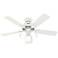 Hunter Swanson LED 44 in Fresh White ENERGY STAR Indoor Fan