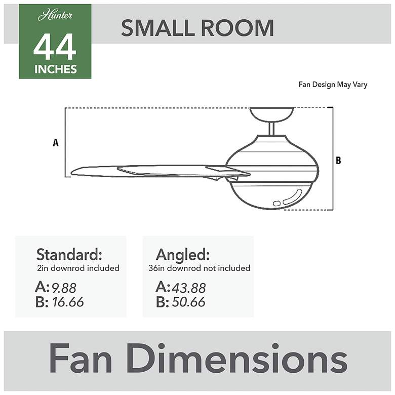 Image 6 Hunter Swanson LED 44 in Fresh White ENERGY STAR Indoor Fan more views