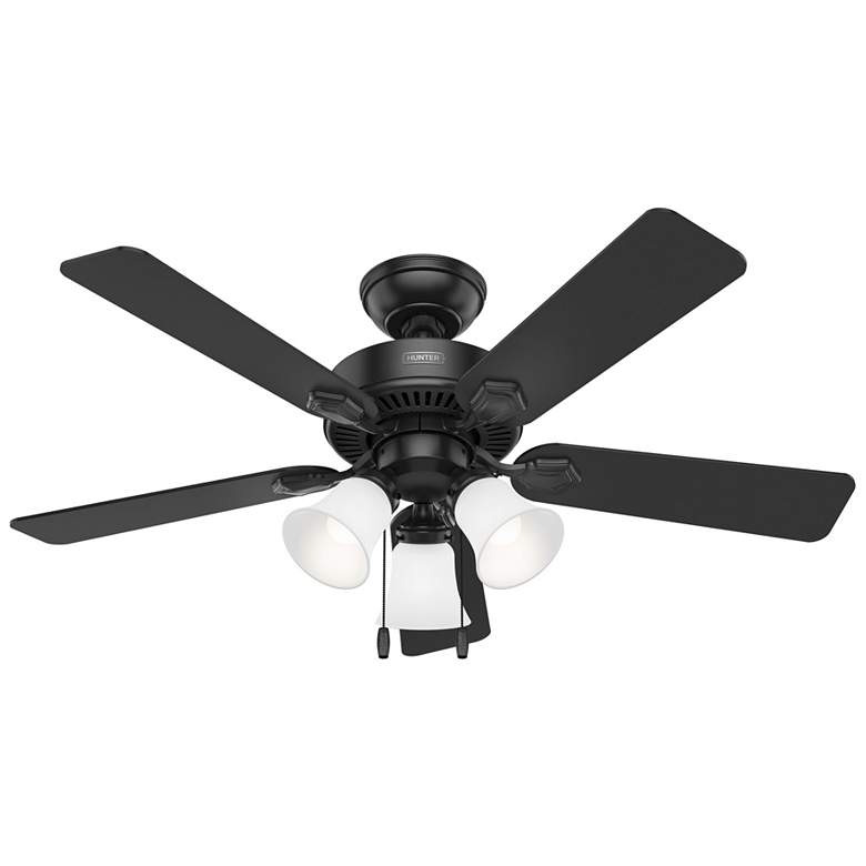 Image 2 Hunter Swanson LED 44 in Matte Black ENERGY STAR Indoor Fan