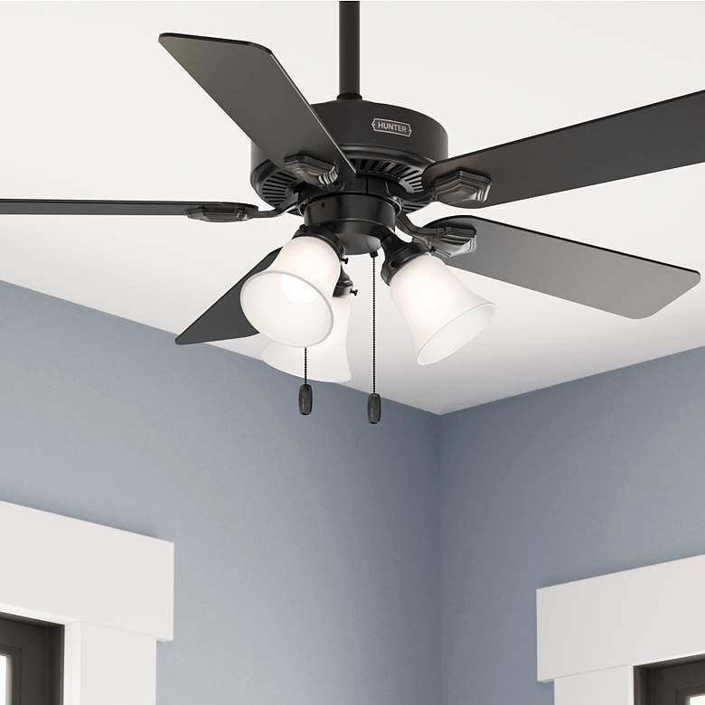 Image 1 Hunter Swanson LED 44 in Matte Black ENERGY STAR Indoor Fan