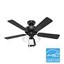 3_Hunter Swanson LED 44 in Matte Black ENERGY STAR Indoor Fan more views