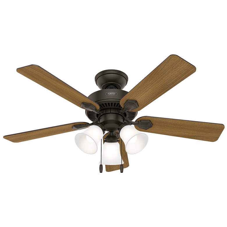 Image 2 Hunter Swanson LED 44 in New Bronze ENERGY STAR Indoor Fan