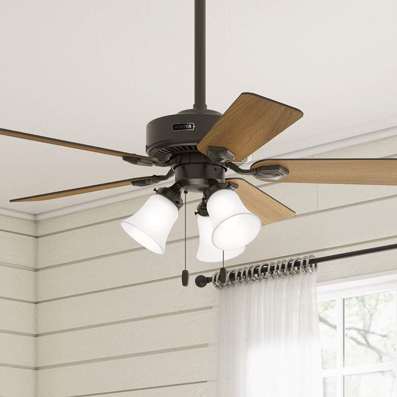Image 1 Hunter Swanson LED 44 in New Bronze ENERGY STAR Indoor Fan
