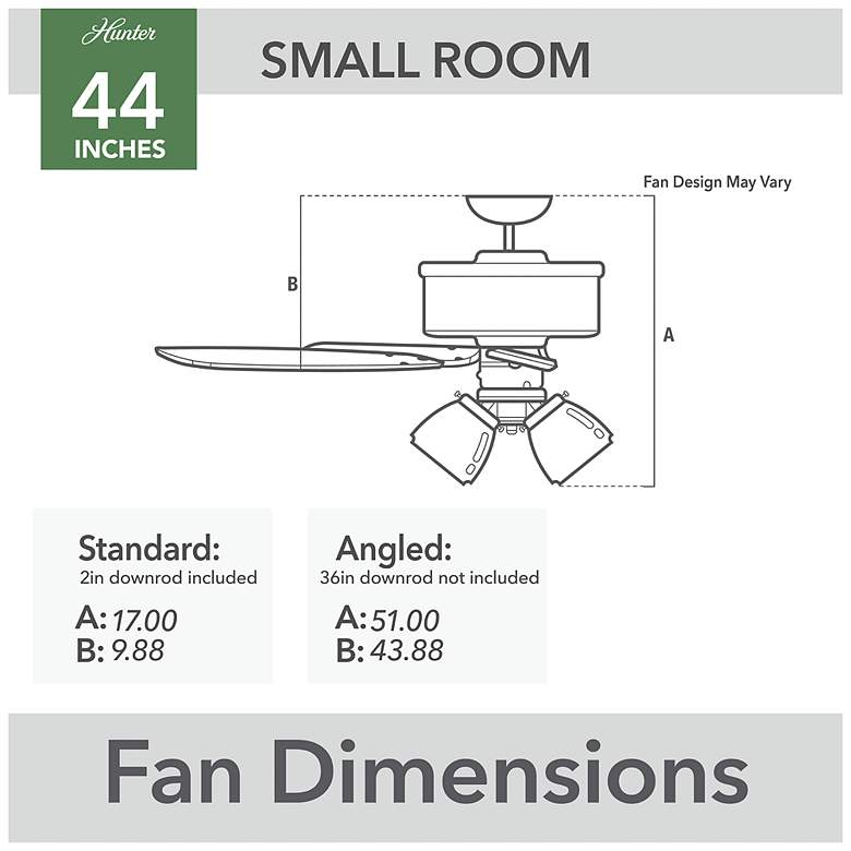 Image 6 Hunter Swanson LED 44 in New Bronze ENERGY STAR Indoor Fan more views