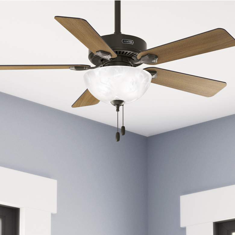Image 1 Hunter Swanson LED 44 in New Bronze ENERGY STAR Indoor Fan