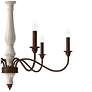 7_Hunter Teren Distressed White and Textured Rust 6 Light Chandelier more views