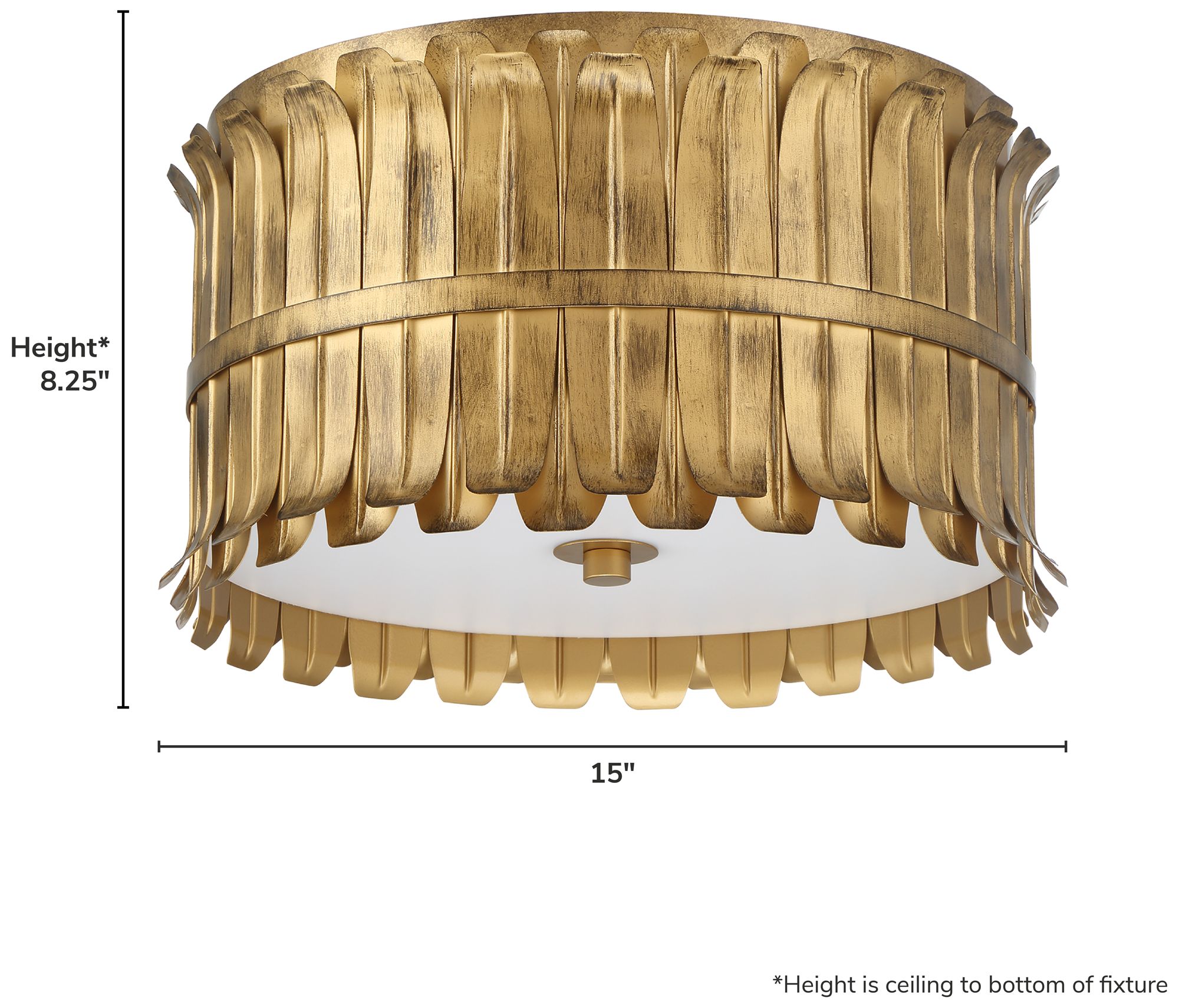 Image 4 Hunter Valdaz Brushed Luxe Gold 3 Light more views