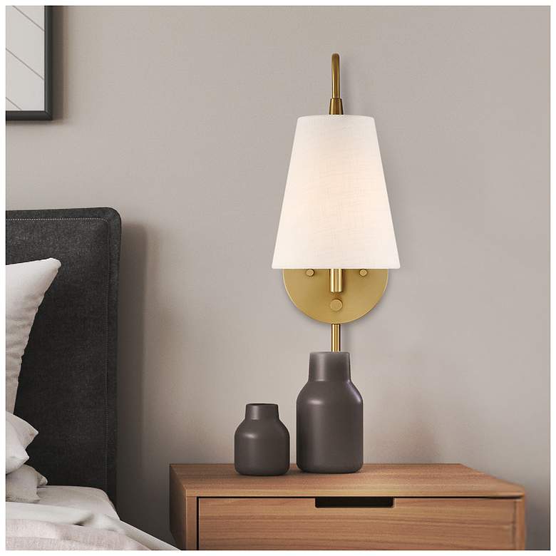 Image 1 Hunter Valley Park Alturas Gold 1 Light Large Sconce Wall Light Fixture