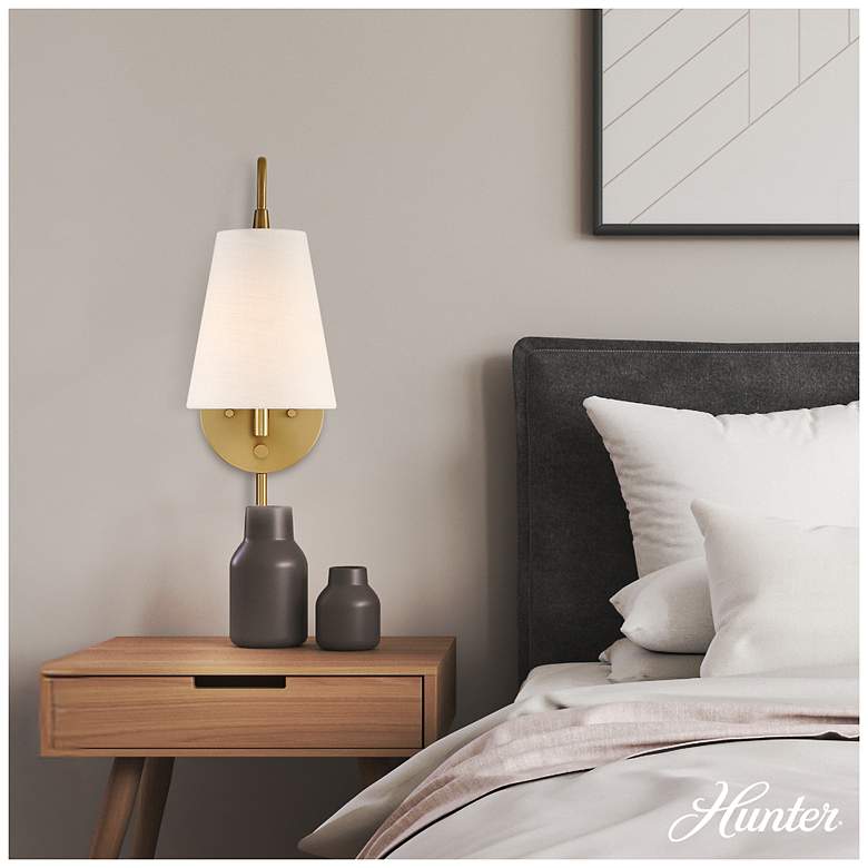 Image 3 Hunter Valley Park Alturas Gold 1 Light Large Sconce Wall Light Fixture more views