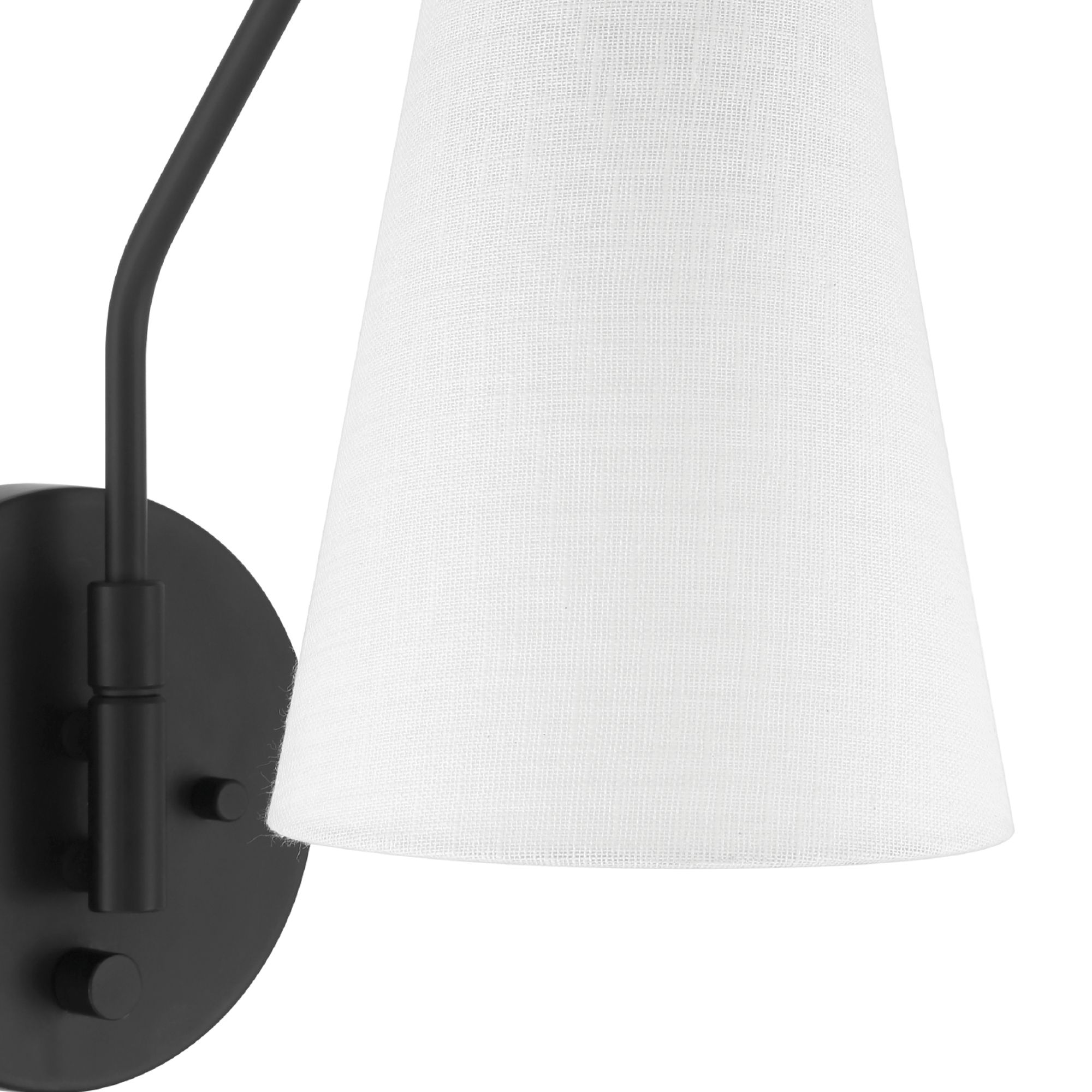 Hunter Valley Park Matte Black 1 Light Large Sconce Wall Light Fixture